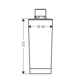 Hansgrohe Aqittura M91 - Filtre échangeur d'ions et charbon actif 76815000