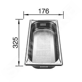 Blanco Accessoires - Plateau perforé pour four GN-P 1/3-65, inox 1565814