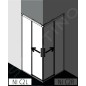 Kermi NICA - Porte de douche C2L, 83x200 cm, gauche, argent brillant/verre transparent NIC2L08320VPK