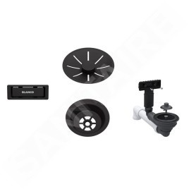 Blanco Accessoires - Kit de vidage InFino, noir mat 207422