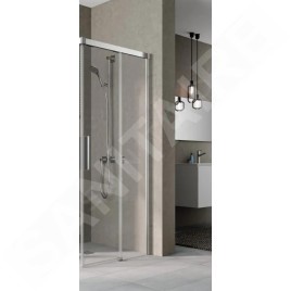 Kermi NICA - Porte de douche C2R, 83x200 cm, droite, argent brillant/verre transparent NIC2R08320VPK