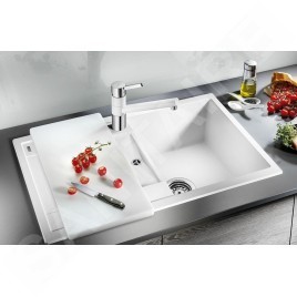 Blanco Metra 45 - Évier en Silgranit, 680x500 mm, Compact, blanc 519565