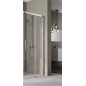 Kermi NICA - Porte de douche C2R, 123x200 cm, droite, argent brillant/verre transparent NIC2R12320VPK