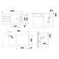 Blanco Faron XL 6 - Évier en silgranit 1000x500 mm, noir 525895