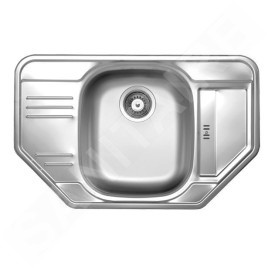 Novaservis Éviers - Évier, 490x780 mm avec trop-plein, inox DR49/78R