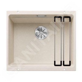 Blanco Etagon 500 - Évier en silgranit, 530x460 mm, avec accessoires, InFino, blanc doux 527075