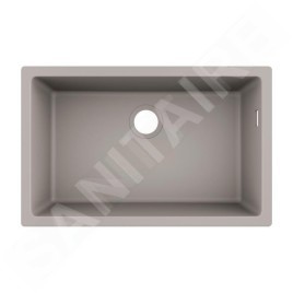 Hansgrohe Éviers - Evier encastré granit S510-U660, béton gris 43432380