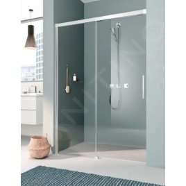 Kermi NICA - Porte de douche L2L 120x200 cm, gauche, argent brillant/verre transparent NIL2L12020VPK