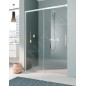 Kermi NICA - Porte de douche L2L 130x200 cm, gauche, argent brillant/verre transparent NIL2L13020VPK