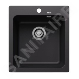 Blanco Naya 45 - Évier en silgranit, 510x465 mm, noir 526572