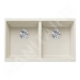Blanco Subline 350/350 - Évier en Silgranit, 755x460 mm, InFino, blanc doux 527164
