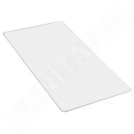 Alveus Accessoires - Planche à découper pour évier 415x215 mm, blanc/verre 1087883