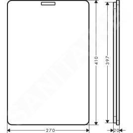 Hansgrohe Accessoires - Planche à découper, noyer 40960000