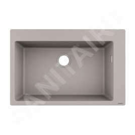 Hansgrohe Éviers - Evier encastré granit S510-F660, béton gris 43313380