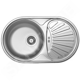 Novaservis Éviers - Évier, 440x740 mm avec trop-plein, inox DR44/74
