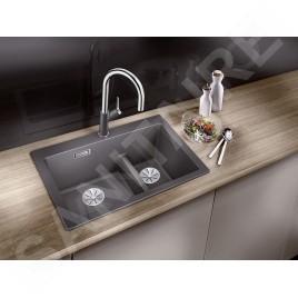 Blanco Pleon 6 Split - Évier en silgranite, 615x510 mm, anthracite 521689