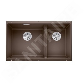 Blanco Subline 430/270 - Évier en silgranite, 755x460 mm, café 523160