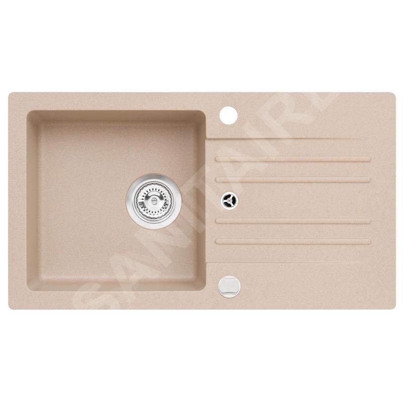 Alveus Cortina - Évier en granit 750x420 mm, beige 1133440