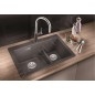 Blanco Pleon 6 Split - Évier en silgranit, 615x510 mm, noir 525955