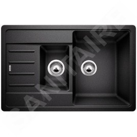 Blanco Legra 6 - Évier en silgranit, 780x500 mm, Compact, noir 526085