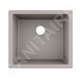 Hansgrohe Éviers - Evier encastré granit S510-U450, béton gris 43431380