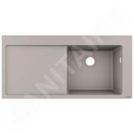 Hansgrohe Éviers - Evier encastré granit S514-F450, béton gris 43314380