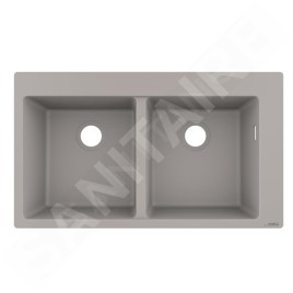 Hansgrohe Éviers - Evier encastré granit S510-F770, béton gris 43316380