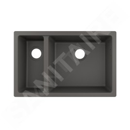 Hansgrohe Éviers - Evier encastré granit S510-U635, pierre grise 43433290