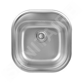 Novaservis Éviers - Évier Luxus, 460 x 480 mm avec trop-plein, inox DR46/48