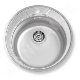 Novaservis Éviers - Evier, diamètre 510 mm, acier inoxydable DR51