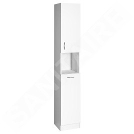 Aqualine Simplex Eco - Armoire avec panier 300x1800x300 mm, blanc mat SIME310