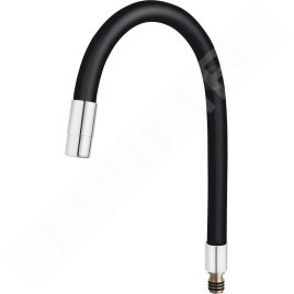 Novaservis Accessoires - Flexible pour mélangeur d'évier, noir/chrome RAM70710,0C