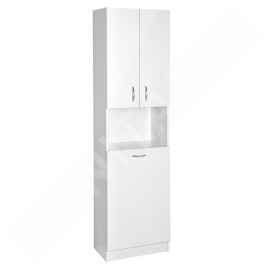 Aqualine Simplex Eco - Armoire avec panier 500x1800x300 mm, blanc mat SIME510