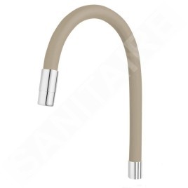 Novaservis Accessoires - Flexible pour mélangeur d'évier, beige/chrome RAM70710,0BE