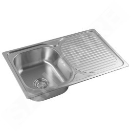 Aqualine Éviers - Evier 780x480 mm, acier inoxydable AQ7848B