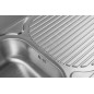 Aqualine Éviers - Evier 780x480 mm, acier inoxydable AQ7848B