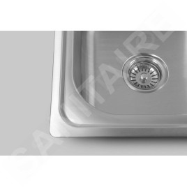 Aqualine Éviers - Evier 780x480 mm, acier inoxydable AQ7848B