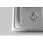 Aqualine Éviers - Evier 780x480 mm, acier inoxydable AQ7848B
