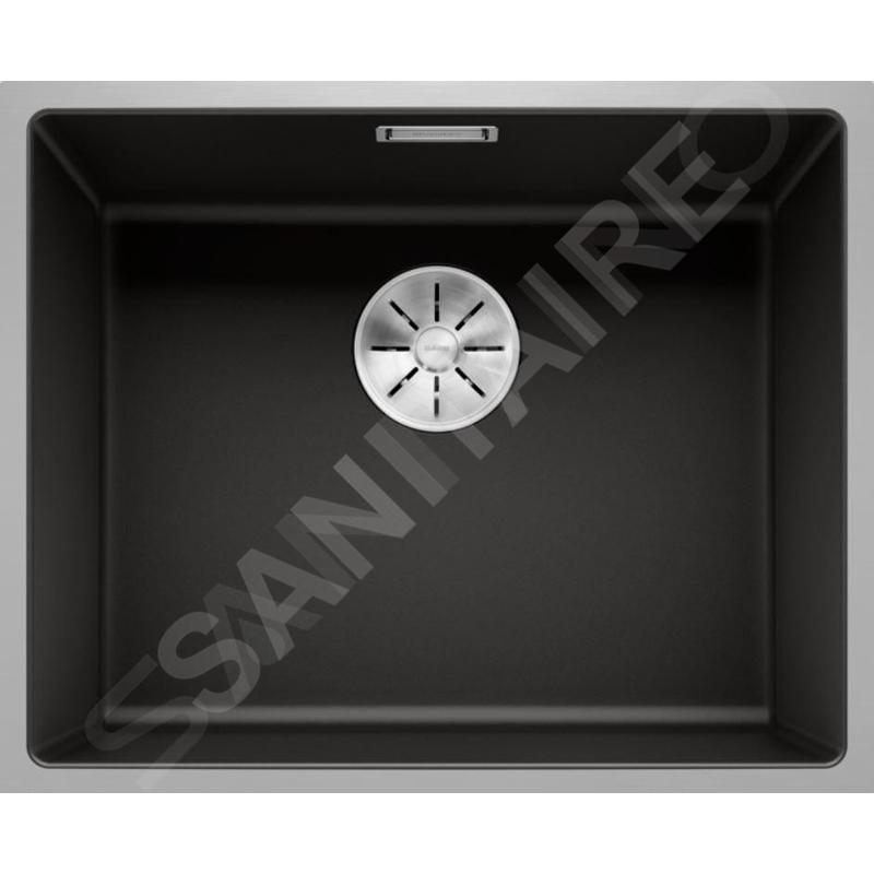 Blanco Subline 500 - Évier en silgranit, 543x443 mm, SteelFrame, noir 525997