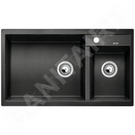 Blanco Metra 9 - Évier en silgranit, 860x500 mm, bac à gauche, noir 525936