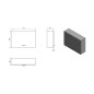 Aqualine Keramia Fresh - Armoire supérieure 700x500x200 mm, blanc 52360