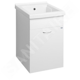 Aqualine Keramia Fresh - Meuble sous évier 430x700x478 mm, blanc 57034