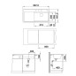 Blanco Zenar XL 6 - Évier en silgranite, 987,5x497,5 mm, InFino, gris rocher 523903