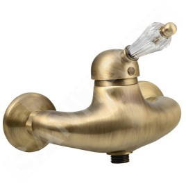 Sapho Kirké - Mitigeur de douche, manette cristal, bronze KI11KB