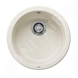 Blanco Rondo - Évier en silgranit, diamètre 450 mm, blanc doux 527057