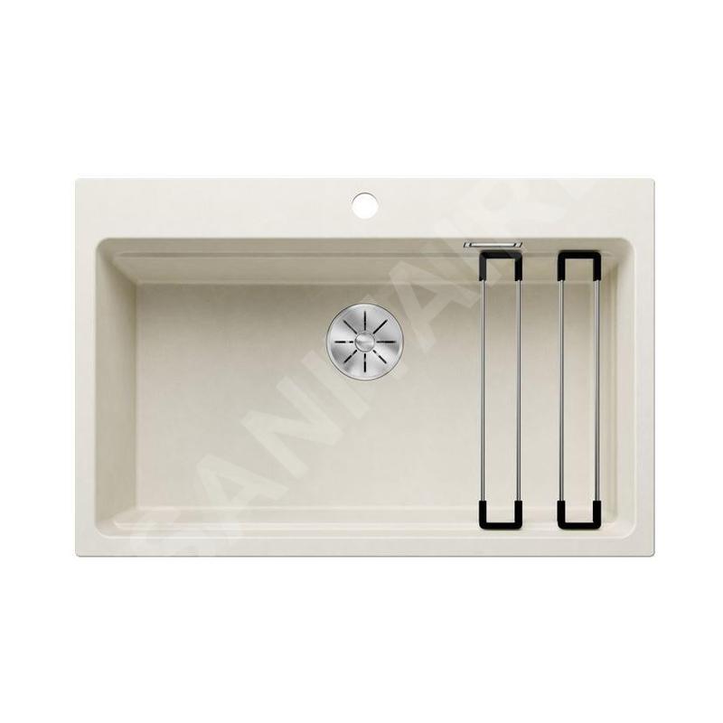 Blanco Etagon 8 - Évier en silgranit, 780x510 mm, avec accessoires, InFino, blanc doux 527079