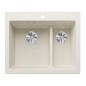 Blanco Pleon 6 Split - Évier en Silgranit, 615x510 mm, InFino, blanc doux 527139