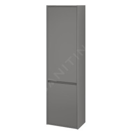 Cersanit Crea - Armoire haute, 140x40x25 cm, 2 portes, charnières G/D, gris S924-025