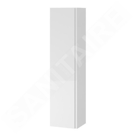 Cersanit Moduo - Armoire haute, 160x40x34 cm, 1 porte, charnières G/D, miroir intérieur, blanc S929-020