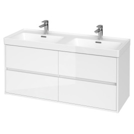 Cersanit Crea - Meuble-lavabo, 53x119x45 cm, 4 tiroirs, blanc S931-001
